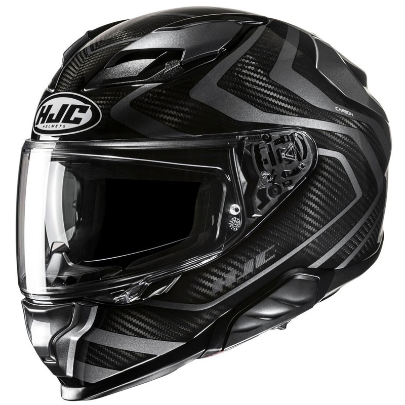Motociklistička kaciga za cijelo lice HJC F71 Carbon Nevio MC3H crno-siva