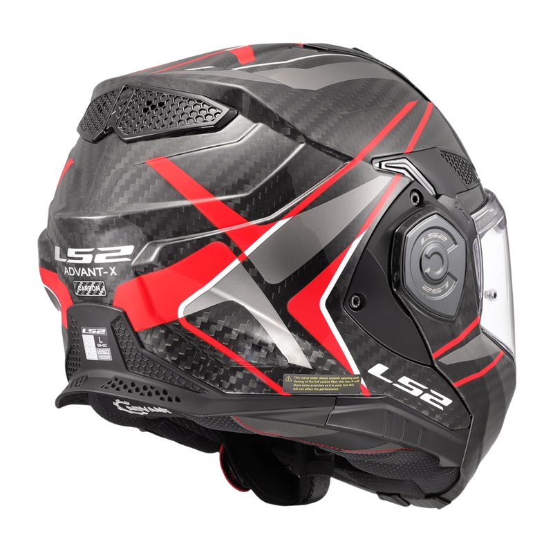 Preklopna motociklistička kaciga LS2 FF901 Advant XC Future II crno-crvena