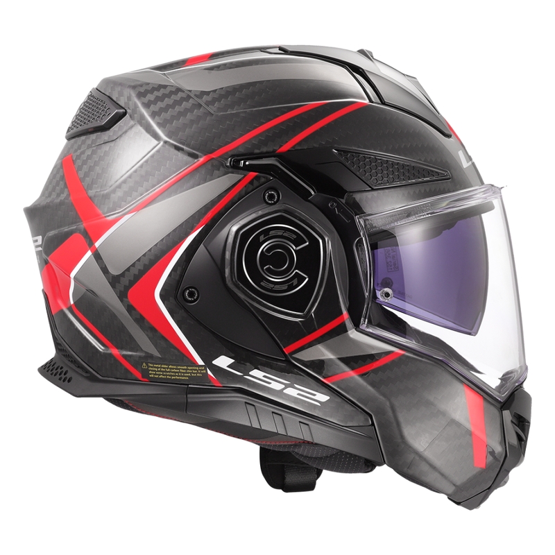 Preklopna motociklistička kaciga LS2 FF901 Advant XC Future II crno-crvena