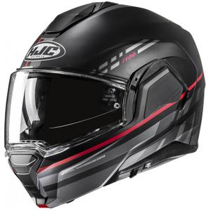 Motociklistička kaciga na preklop HJC i100 Sysma MC1SF sivo-crna