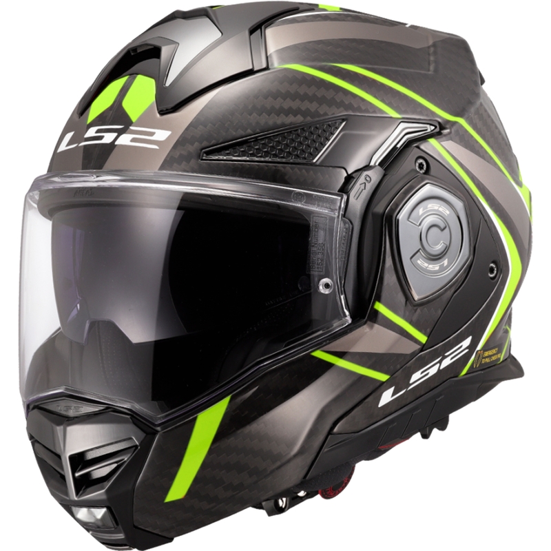 Preklopna motociklistička kaciga LS2 FF901 Advant XC Future II crno-fluo žuta