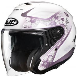 Otvorena motociklistička kaciga HJC i31 Iona MC8 bijelo-ljubičasta