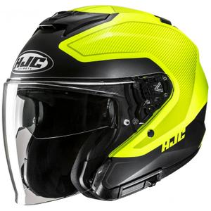 Otvorena motociklistička kaciga HJC i31 Tevis MC3HSF fluo žuto-crna