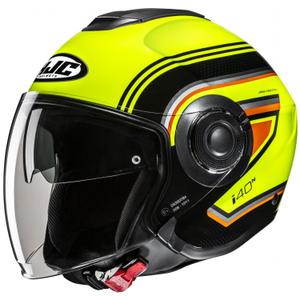 Otvorena motociklistička kaciga HJC i40N Linia MC3H fluo žuto-crna