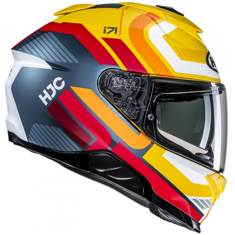 HJC i71 Viz MC3SF žuto-crveno-crna integrirana motociklistička kaciga