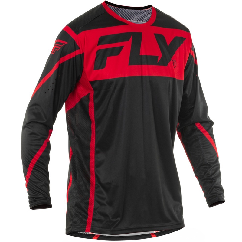 Motocross dres FLY Racing Lite crno-crveni