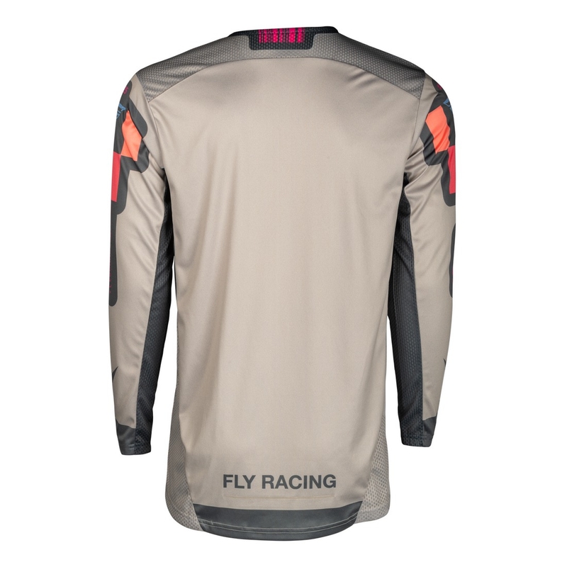 Motocross dres FLY Racing Lite Vice sivo-ružičasti