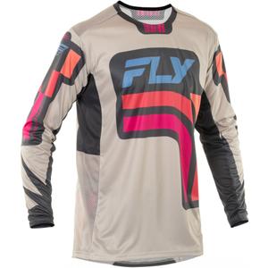 Motocross dres FLY Racing Lite Vice sivo-ružičasti