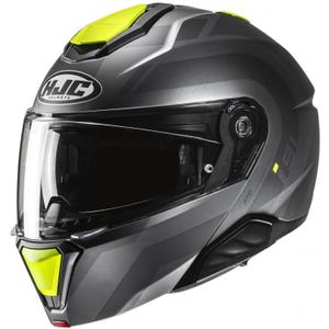 HJC i91 Arven MC3HSF preklopna motociklistička kaciga siva-crna-fluo žuta