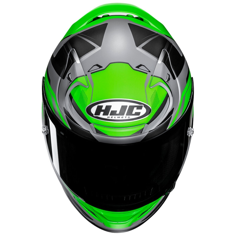 Motociklistička kaciga koja pokriva cijelo lice HJC RPHA 12 Brels MC4HSF zeleno-sivo-crna