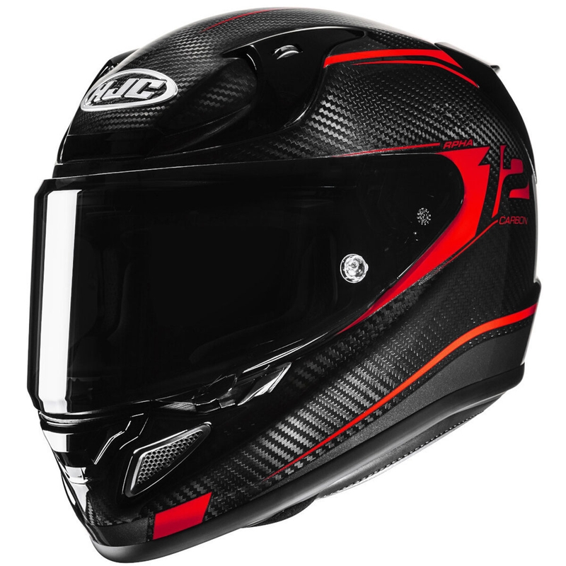 Integralna motociklistička kaciga HJC RPHA 12 CARBON Keres MC1 crno-crvena