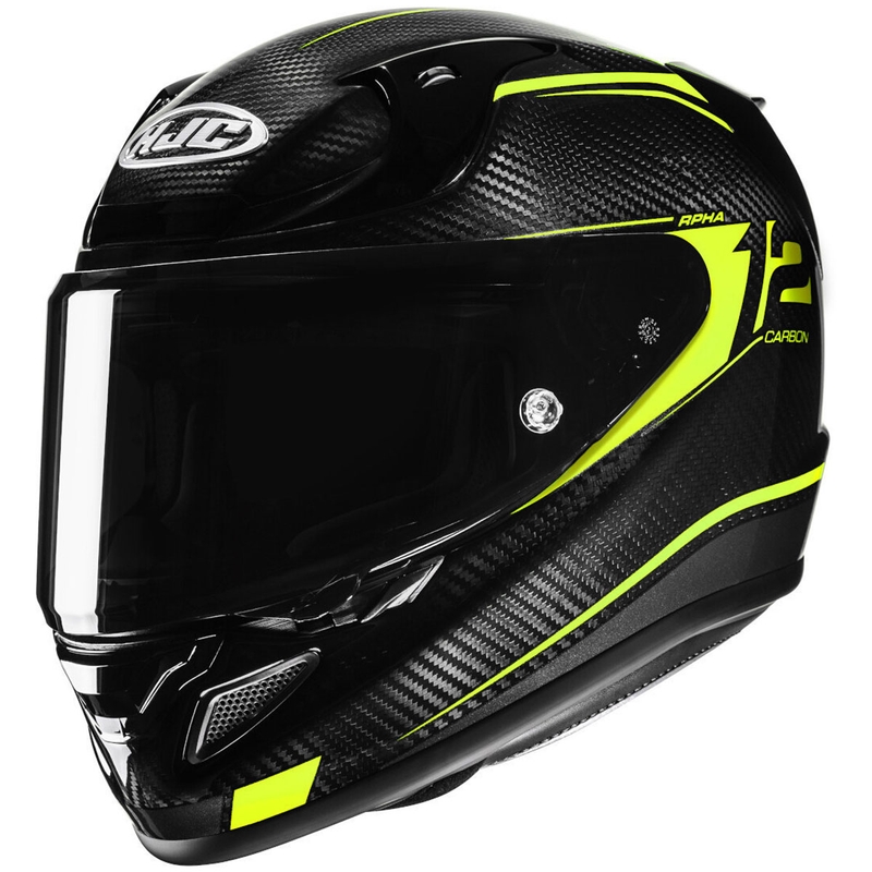 Motociklistička kaciga za cijelo lice HJC RPHA 12 CARBON Keres MC3H fluo žuto-crna