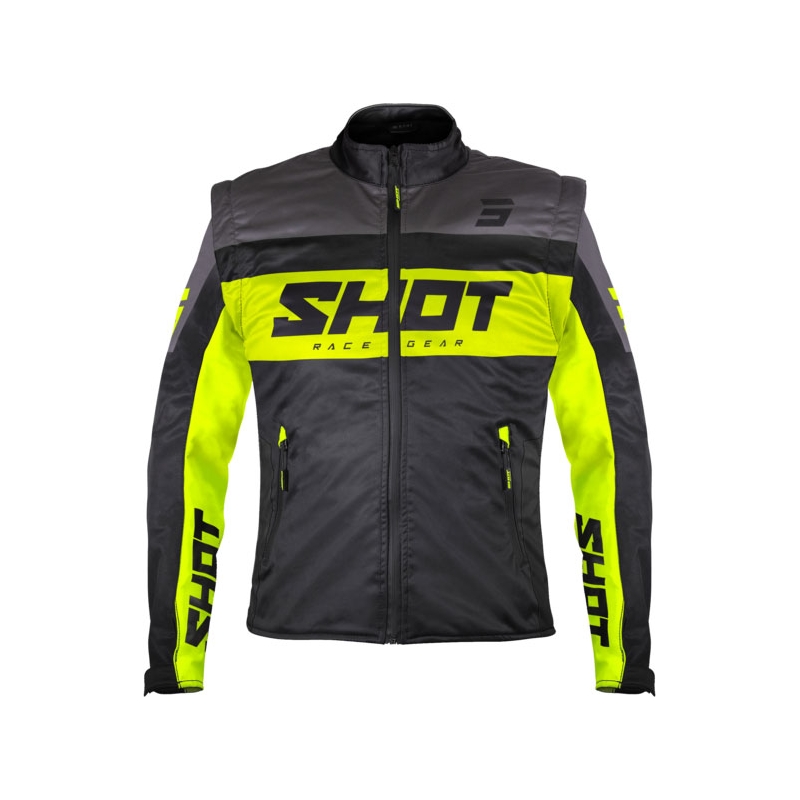 Softshell jakna Shot Softshell Lite crno-fluo žuta