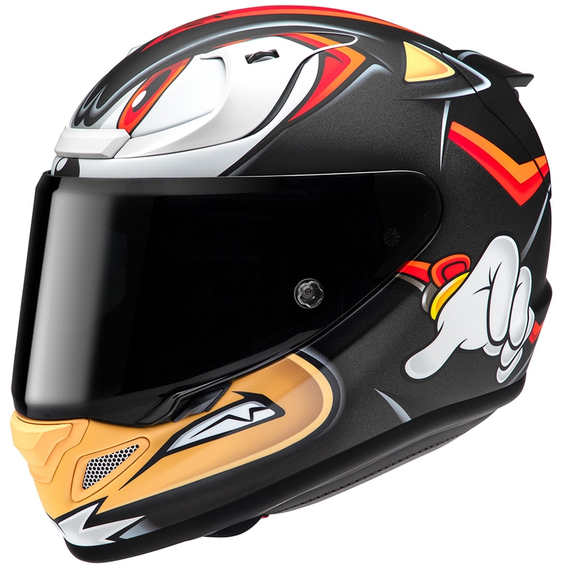 HJC RPHA 12 Shadow The Hedgehog MC1SF motociklistička kaciga s punim licem crno-crveno-narančasta rasprodaja