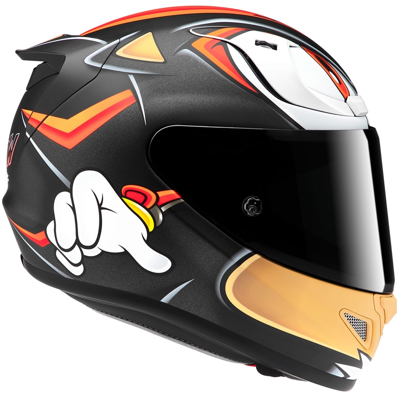HJC RPHA 12 Shadow The Hedgehog MC1SF motociklistička kaciga s punim licem crno-crveno-narančasta rasprodaja