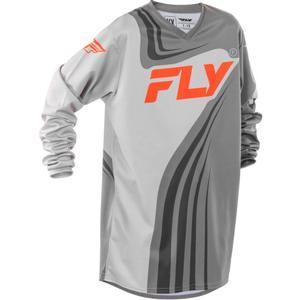 FLY Racing F-16 sivo-narančasta dječja motocross majica