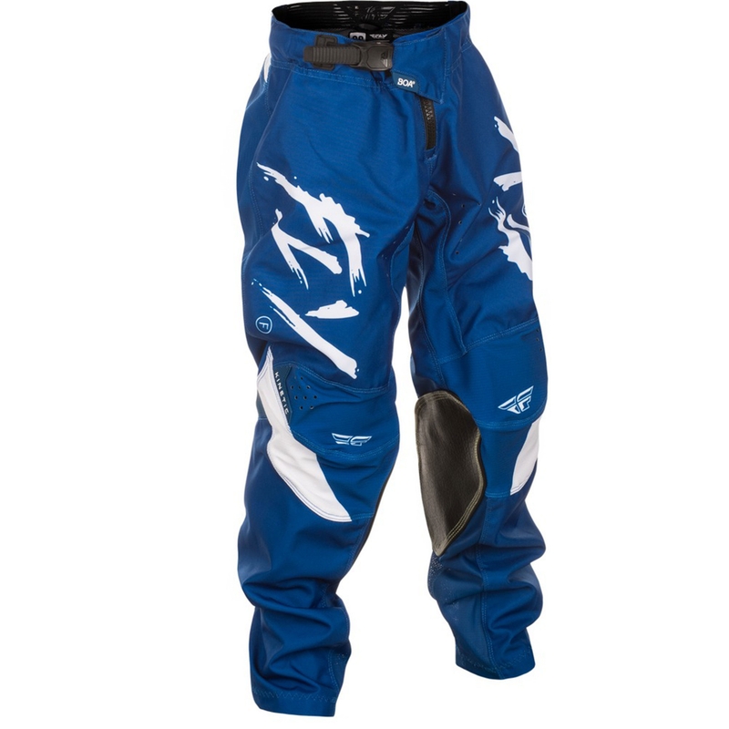 Dječje motocross hlače FLY Racing Kinetic Stoke plavo-bijele