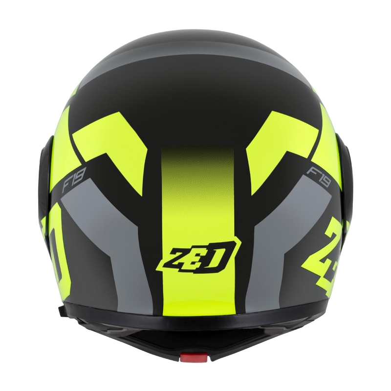 Motociklistička kaciga na preklop ZED F19 crno-fluo žuta