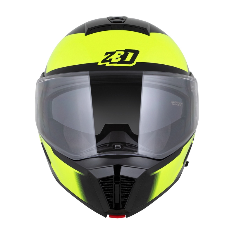 Motociklistička kaciga na preklop ZED F19 crno-fluo žuta