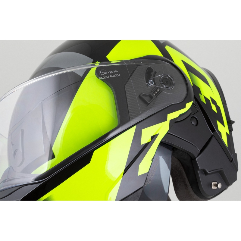 Motociklistička kaciga na preklop ZED F19 crno-fluo žuta