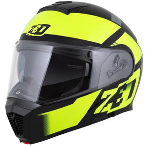 Motociklistička kaciga na preklop ZED F19 crno-fluo žuta