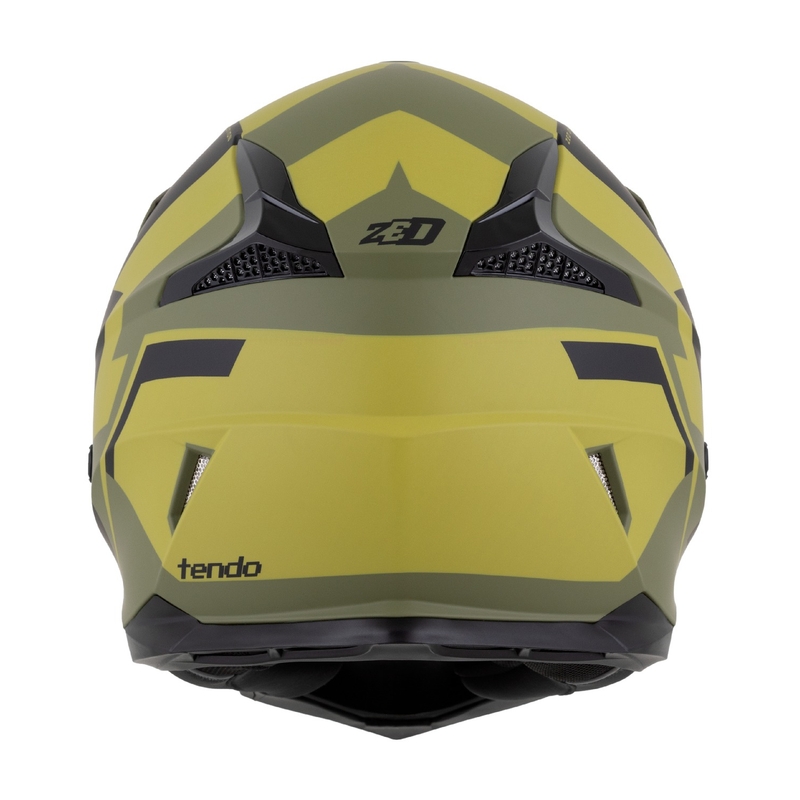Dječja kaciga za motocross ZED X1.9 Tendo tamno zelena-svijetlo zelena