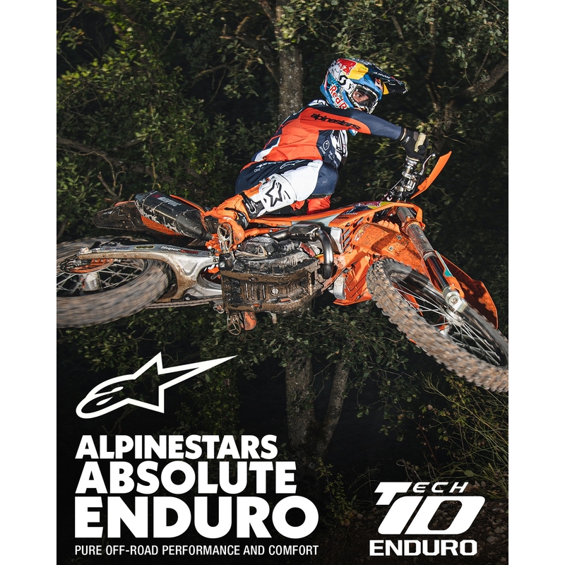 Motorističke čizme Alpinestars Tech 10 Enduro fluo narančasto-crno-bijele