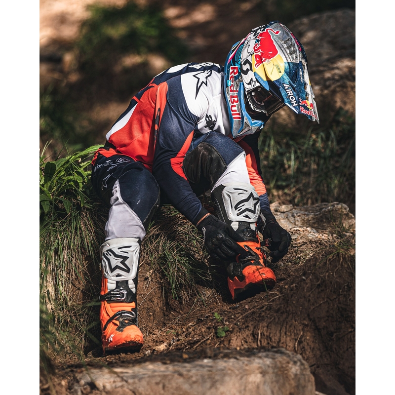 Motorističke čizme Alpinestars Tech 10 Enduro fluo narančasto-crno-bijele