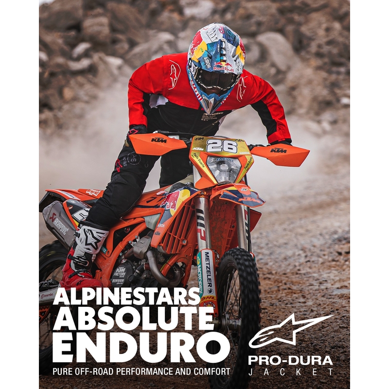 Alpinestars PRO-Dura jakna crno-crveno-bijela