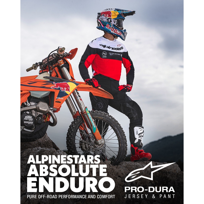 Alpinestars PRO-Dura motocross dres crno-crveno-bijeli