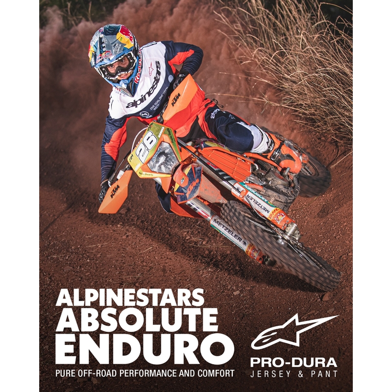 Alpinestars PRO-Dura motocross hlače plavo-narančasto-bijele