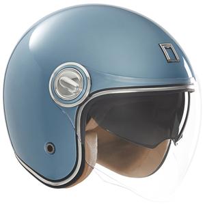 Otvorena motociklistička kaciga Nox Premium Heritage tirkizna