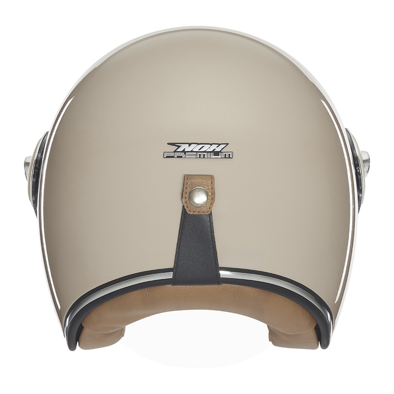 Otvorena motociklistička kaciga Nox Premium Heritage bež