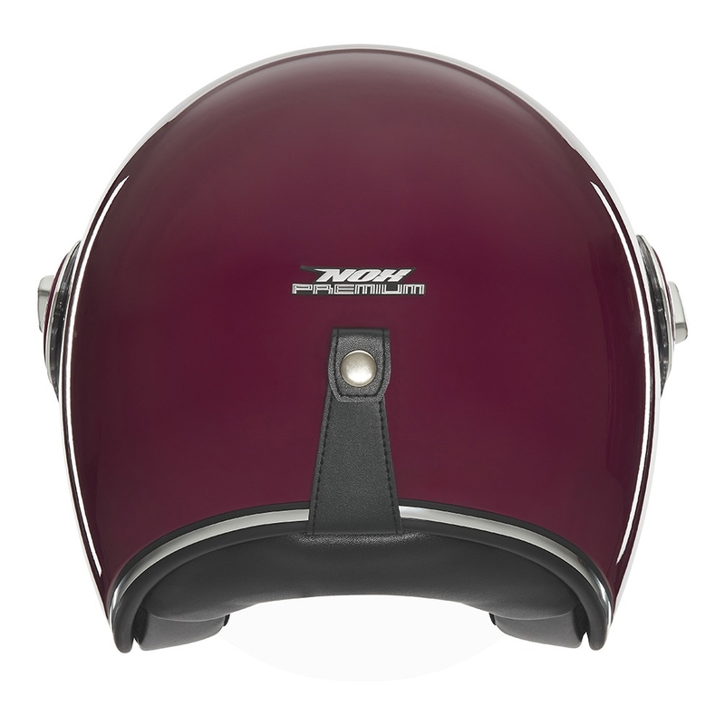 Otvorena motociklistička kaciga NOX PREMIUM Heritage bordeaux