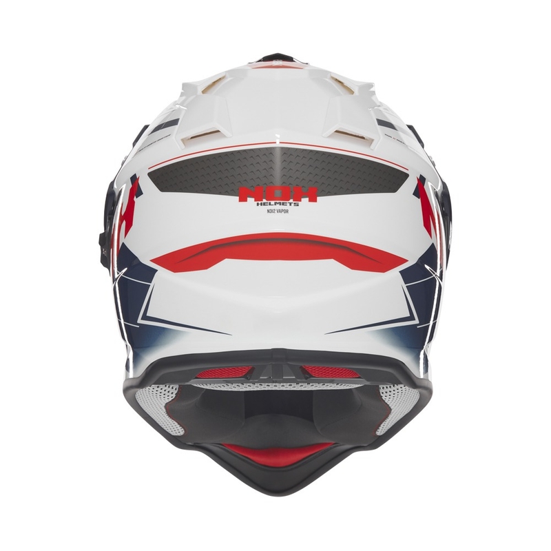 Enduro motociklistička kaciga NOX N312 Vapor bijelo-crno-plava