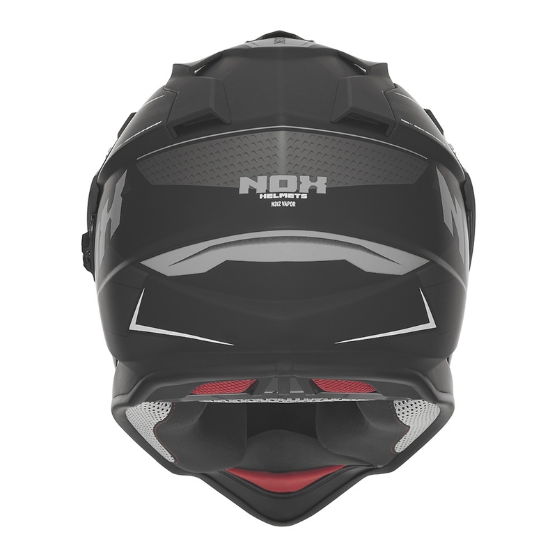 Enduro motociklistička kaciga NOX N312 Vapor mat crno-siva