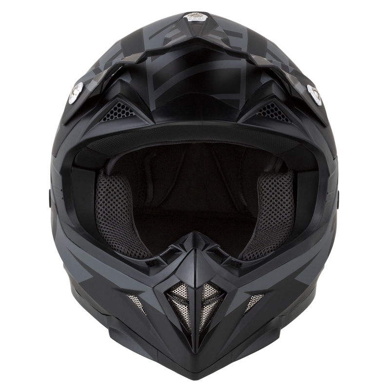 Motocross kaciga ZED X1.9 Targa mat sivo-crna