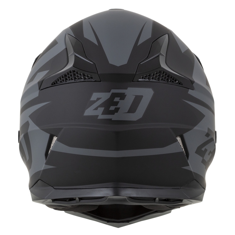 Motocross kaciga ZED X1.9 Targa mat sivo-crna