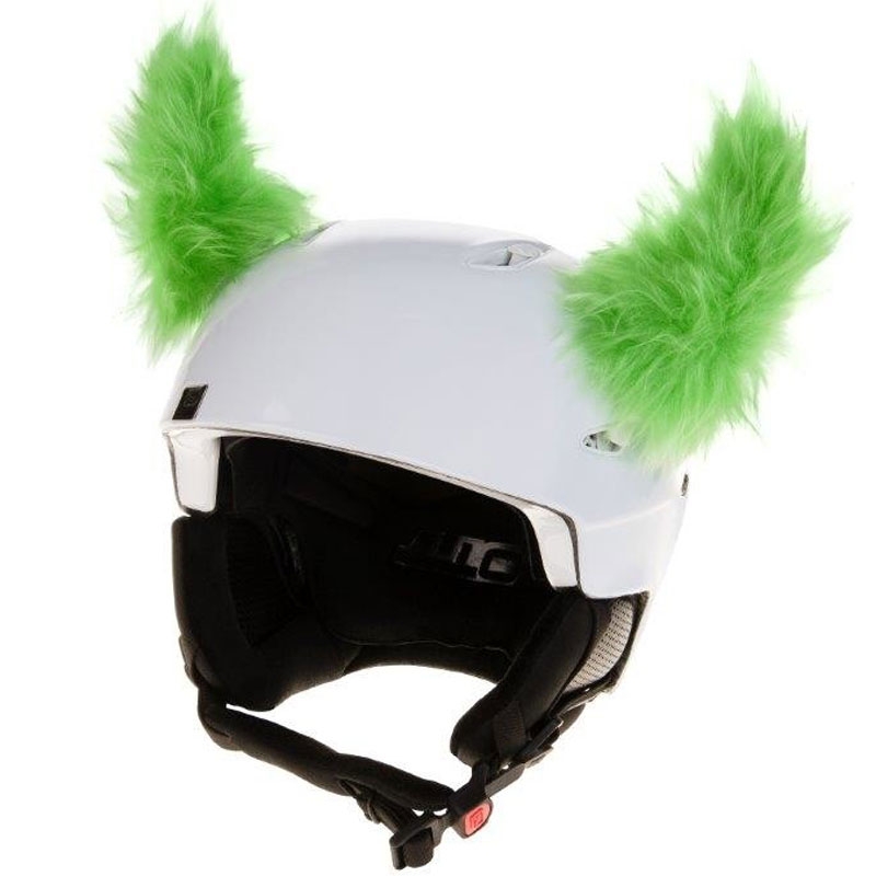 Crazy Ears uši za kacigu Zeleni rogovi
