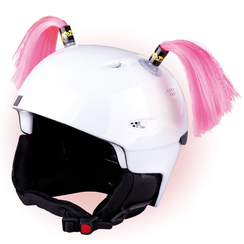 Crazy Ears helmet ears Ponytails pink