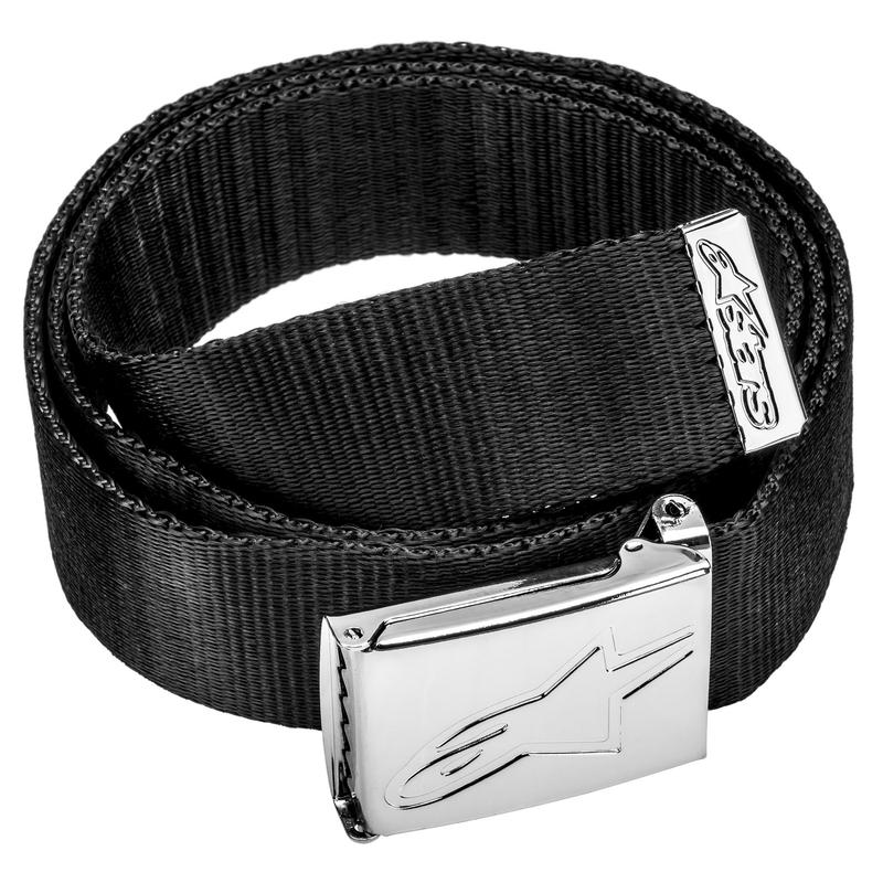 Alpinestars Ageless Web Belt crni s kromiranom kopčom