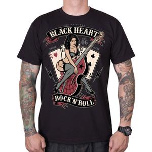 Black Heart Bass Pin Up majica crna