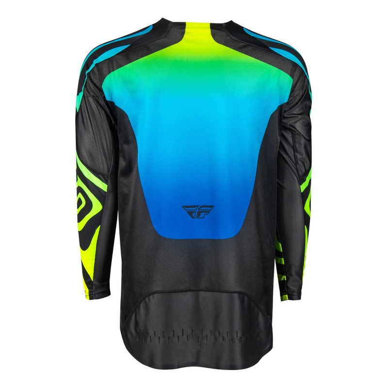 Motocross dres FLY Racing Evolution crno-plavo-fluo žuti