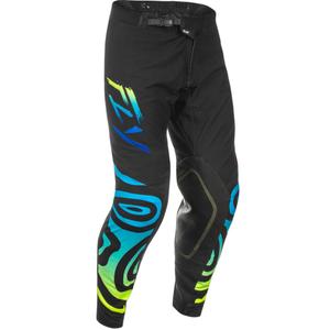 Motocross hlače FLY Racing Evolution crne-plave-fluo žute