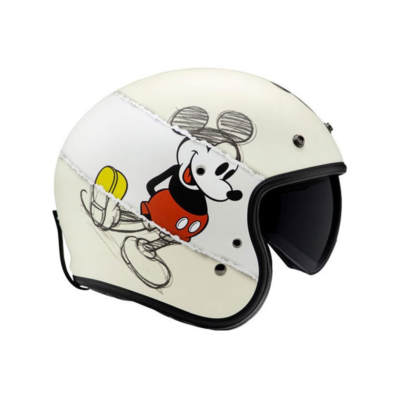 HJC V31 Disney Mickey Sketch MC1SF otvorena motociklistička kaciga bijelo-crna