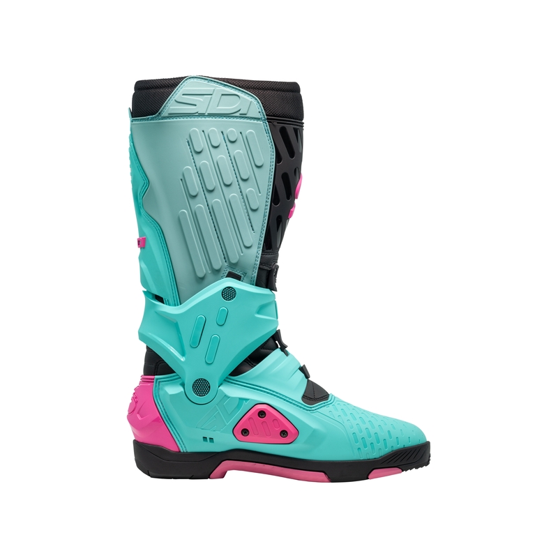 SiDi Crossair motorističke čizme mint-crno-roze