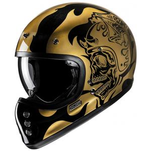 HJC V60 Flame MC9 integralna motociklistička kaciga zlatno-crna