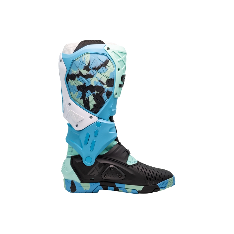 SiDi Crossair X motociklističke čizme crno-tirkizne