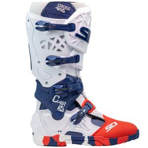 Motorističke čizme SiDi Crossair X bijelo-plavo-crvene