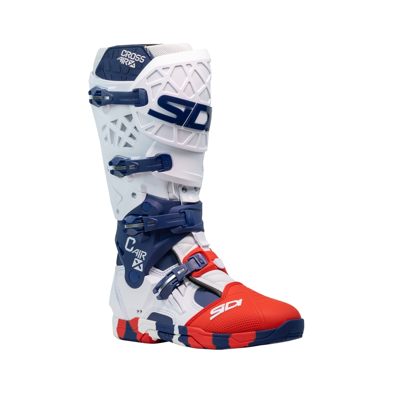 Motorističke čizme SiDi Crossair X bijelo-plavo-crvene